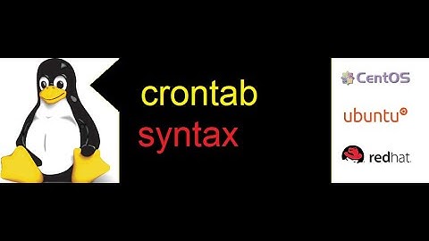What is the crontab or cronjob syntax in unix rhel redhat linux? how to set cronjob to scheduled job