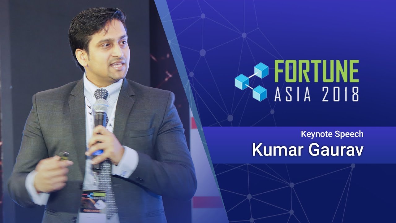 Fortune Asia 2018, Mumbai - Keynote speech Kumar Gaurav | Cashaa - YouTube