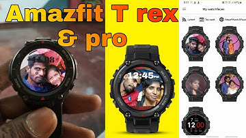 Amzfit T rex and t rex pro Custom own picture in watch faces| Amzfit t rex sie trick | Amzfit t rex