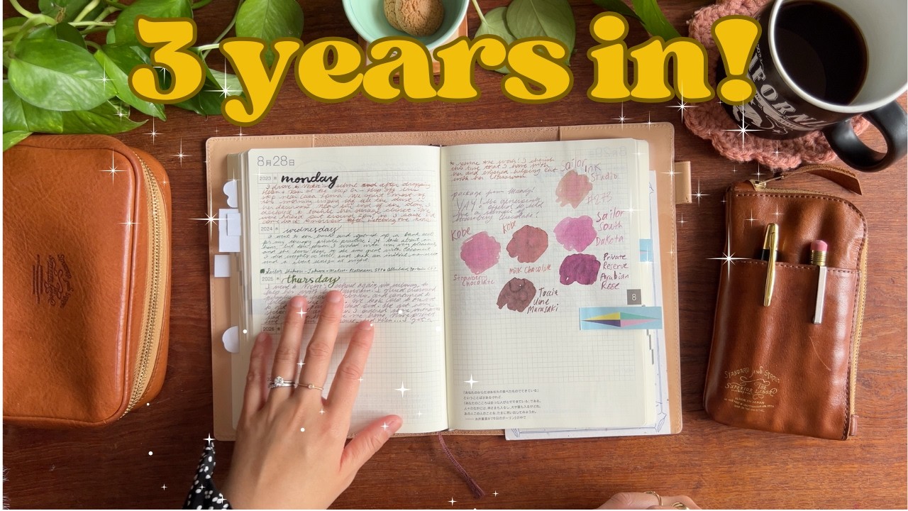 3 years with the hobonichi 5-year 🌿 how I've been using it
