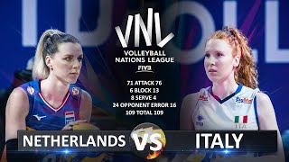 Netherlands vs Italy | Women's VNL 2023