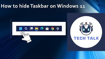 Quick video on how to automatically hide Taskbar on Windows 11