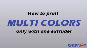 3d print with multiple color with one extruder