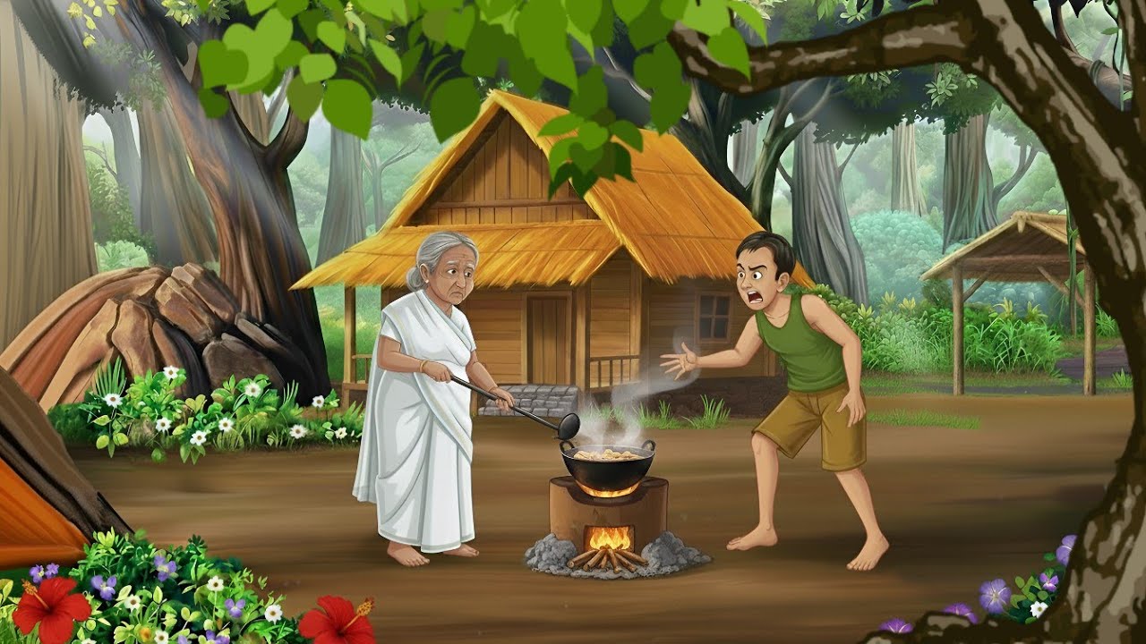 मेहनती बुढ़िया | Mehanati budhiya | hindi kahaniyan | cartoon story | hindi stories | moral stories 