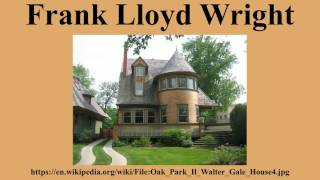 Frank Lloyd Wright