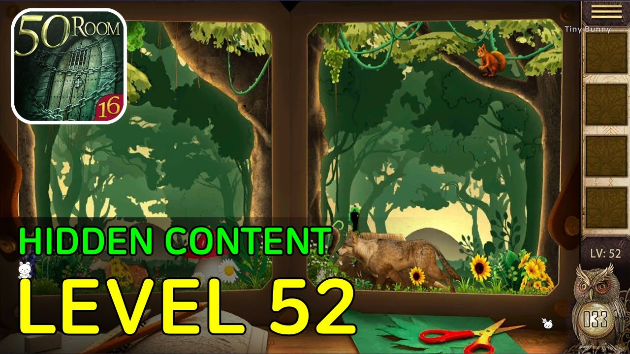 Can You Escape The 100 Room 16 Level 52 Walkthrough Hidden Contents (50 Rooms 16)