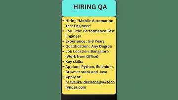 Testing Jobs | Manual Testing| Automation Testing| Freshers