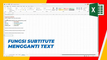Fungsi SUBSTITUTE di Excel, Mengganti Text