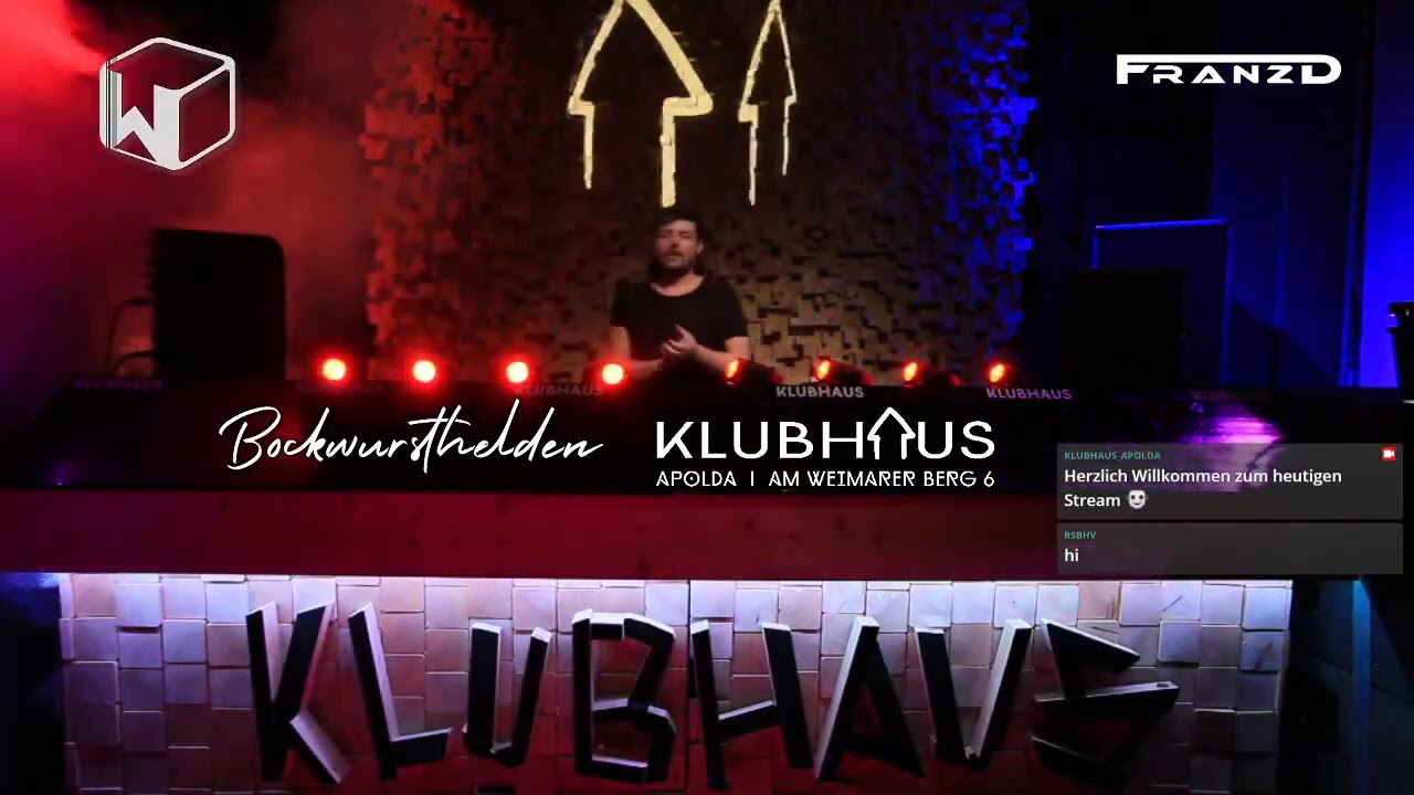 Klubhaus Livestream Night - Bockwursthelden & W.O.O.D.