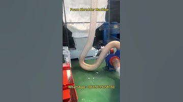 Watch How EPS Foam Is Shredded into Small Pieces with a Foam Shredder Machine #eps #epsfoam #foam