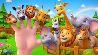 Chanson de la famille des animaux sauvages pour enfants | Apprendre en s'amusant avec les sons de...
