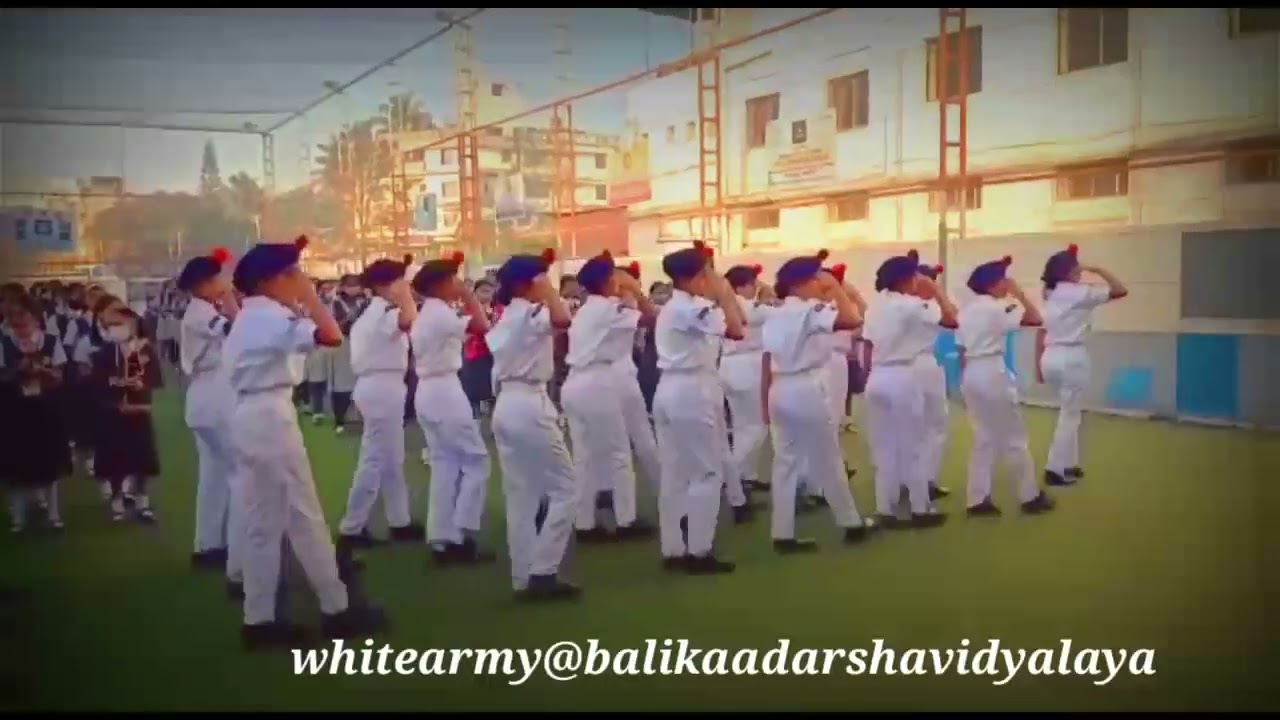 Balika adarsha vidyalaya Belgaum#ncc#marchingband