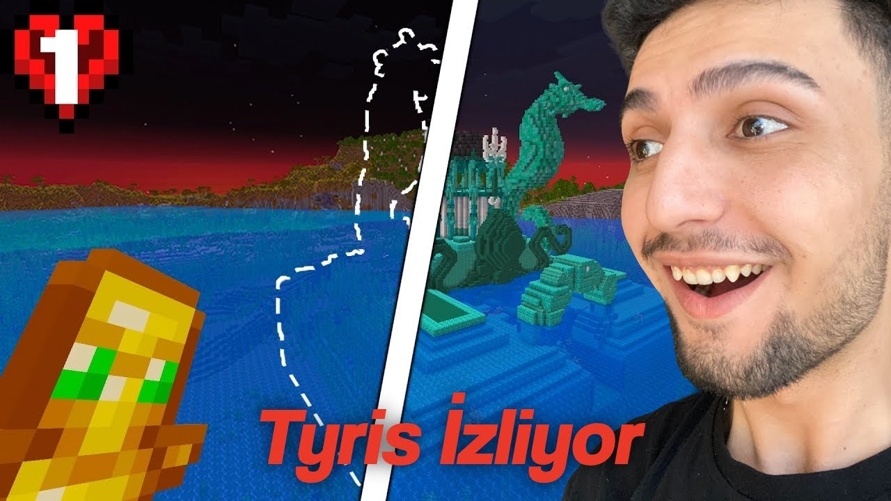Tyris "Minecraft Hardcore'da Mega Base Yaptım!" İzliyor