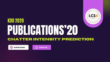 KDD 2020 | Accepted Paper | Promotional Video | Chatter Intensity Prediction | Exogenous Influence