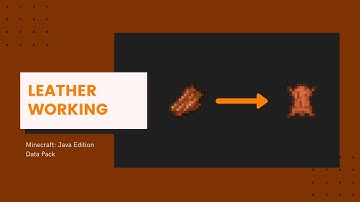 Leather Working Data Pack for Minecraft: Java Edition 1.16+