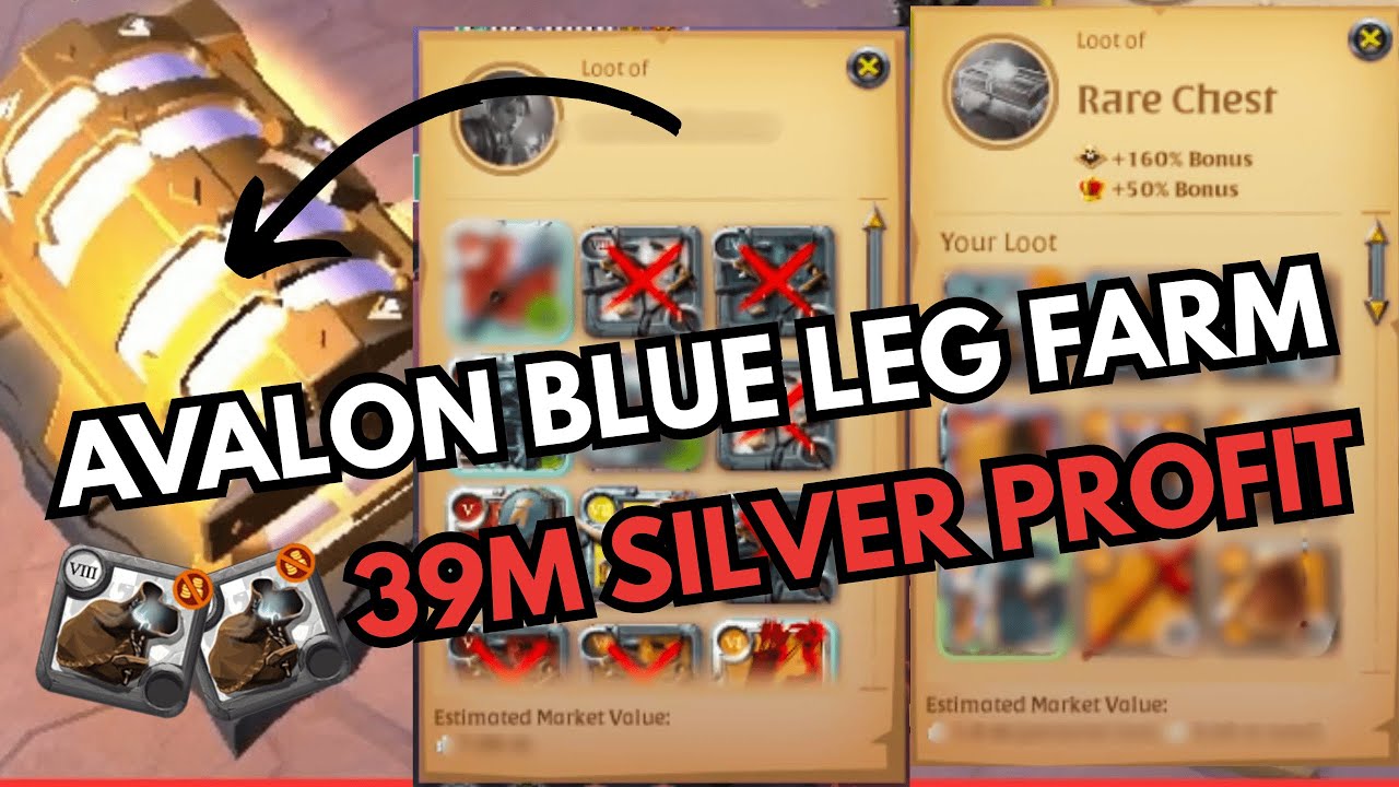 Albion Online - Avalon Blue Farm 💎 Kolay Silver + Fame (40m Profit!)