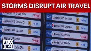 Severe storms causing nationwide travel issues