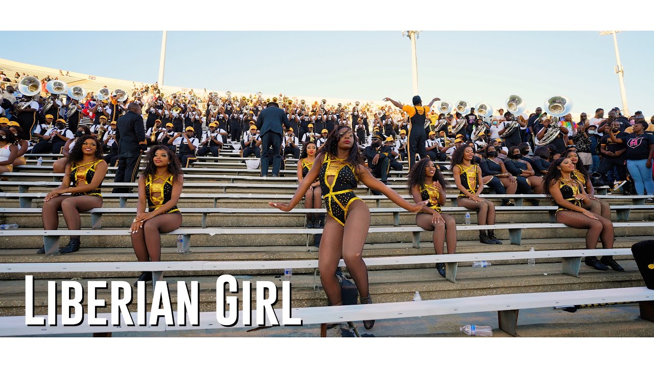 Liberian Girl by Michael Jackson | Alabama State Marching Band & Stingettes | vs JSU 21