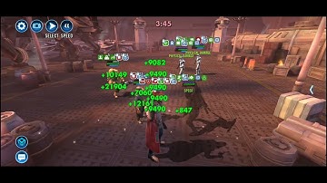 SWGOH Maz (6-star Quiggold) vs Lord Vader 3v3 GAC