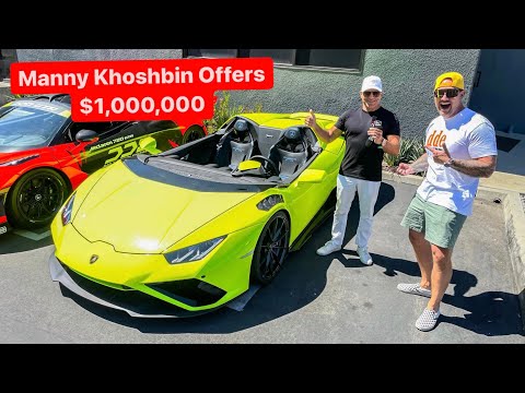 MANNY KHOSHBIN OFFERS $1,000,000 FOR MY RARE LAMBORGHINI EVO APERTA! *Windshieldless Lambo*