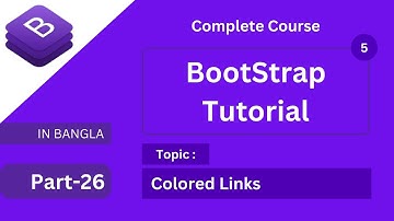 colored links in bootstrap 5 tutorial in bangla || bootstrap full course bangla