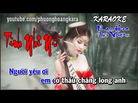 KARAOKE || NỮ NHI TÌNH || Nhạc Hoa lời Việt Phượng Hoàng kara