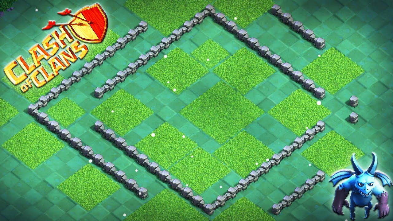 Top Builder Hall 4 Anti 2 Stars Base Layout Tutorial with Link