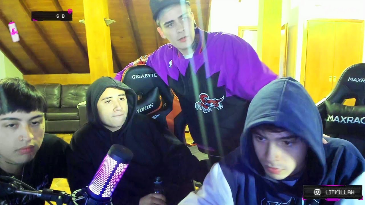 LIT KILLAH, RUSHERKING, TIAGO Y FMK TIRANDO FREESTYLE EPICOS