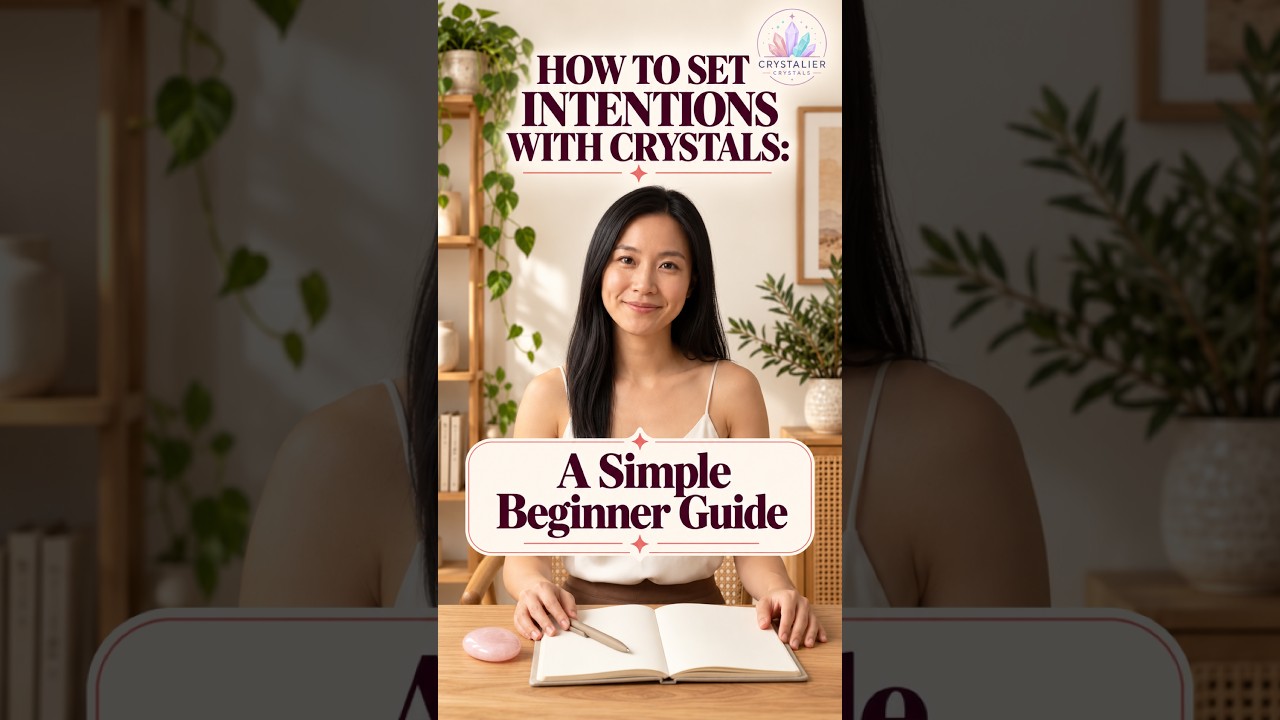 Jill presenting How to Set Intentions with Crystals: A Simple Beginner Guide