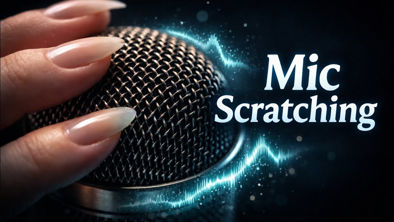 Mic Scratching white noise for sleep | Black screen