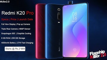 Redmi K20 Pro launch date in India | Price | Specs - Snapdragon 855 | Triple camera #killer2.0