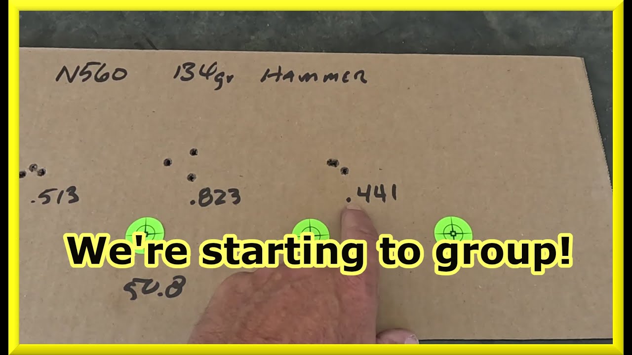 Second test 134 gr Hammer bullets and Vihtavuori N560