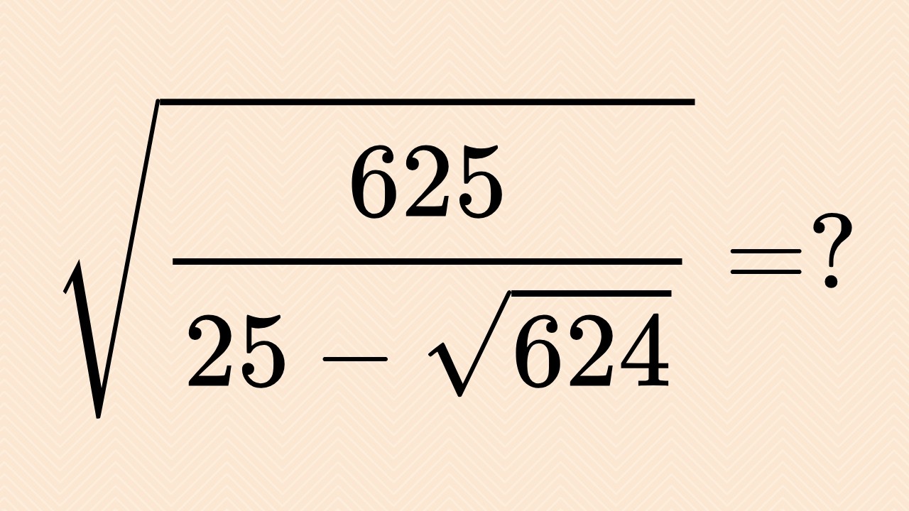 A Nice Square Root Algebra Problem | Math Olympiad