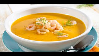ПРОСТОЙ РЕЦЕПТ - Тыквенный СУП-ПЮРЕ с Креветками