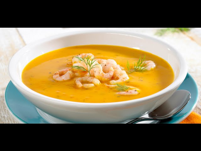 ПРОСТОЙ РЕЦЕПТ - Тыквенный СУП-ПЮРЕ с Креветками