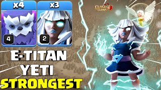 This Ground Attack Is VERY STRONGEST! Th14 E-Titan Yeti Attack Strategy (Clash of Clans)