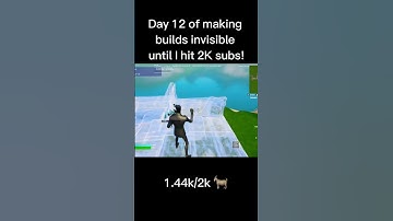 Day 13 of making builds invisible until I hit 2K subs!