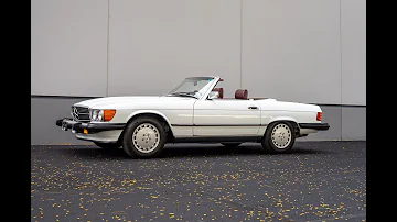 1988 White Mercedes 560SL Walk Around