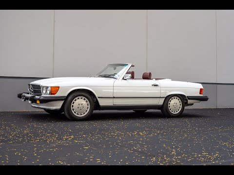 1988 White Mercedes 560SL Walk Around