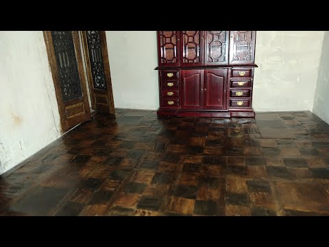 DIY DOLLHOUSE PARQUET