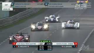 Lead Battle Audi vs Toyota - Le Mans 24 Hours 2012