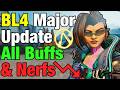 MAJOR BORDERLANDS 4 UPDATE All Buffs Nerfs and Changes