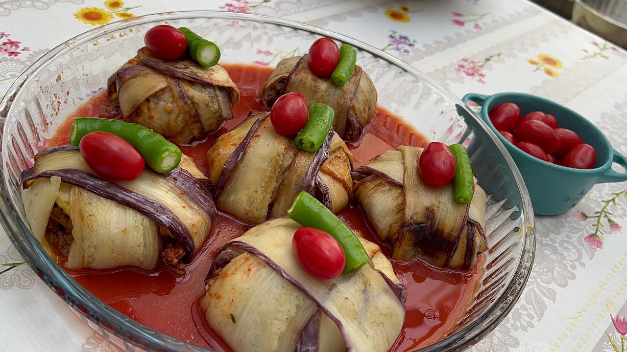 HERKES TARİF İSTEYECEK ????PATLICAN KAPAMA???? #patlıcan #yemektarifleri #aubergines
