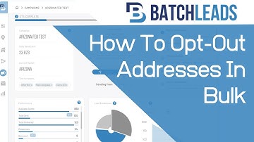 Batch Leads Tutorial: How to Opt-Out Addresses in Bulk