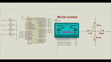 [PIC code] Make Mortal Combat game from PIC18F in Proteus 8.3 | Tự làm game trên PIC