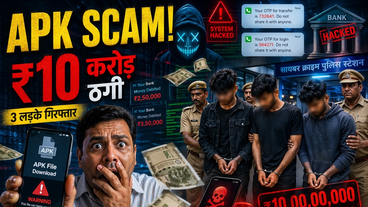 Scam Apk APK Download करते ही Account Hack! ₹10 Crore Scam Explained - YouTube
