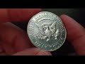 American kennedy silver half dollar 1967