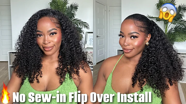 FORGET SEW-INS‼️ Flip Over Sew In 👀 With 3 in 1 Half Wig install!😻YOU NEED THIS ONE! 🔥Ft. ISEE HAIR