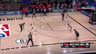 Caris LeVert misses the game-winning shot and Portland survives