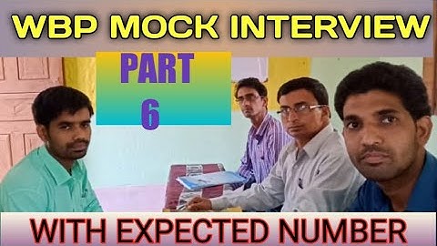 wbp mock interview/West Bengal police/constable/Interview